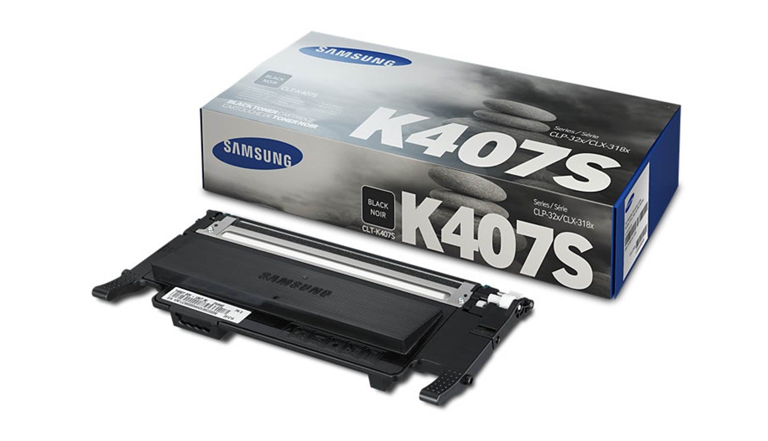 Картридж Samsung CLT-K407S оригинальный чёрный для принтеров Samsung CLP-32X | Samsung CLX-318X
