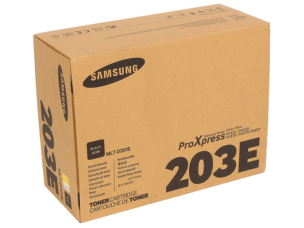 Картридж Samsung MLT-D203E оригинальный чёрный для принтеров Samsung SL-M3820 | Samsung 4020 | Samsung 4070
