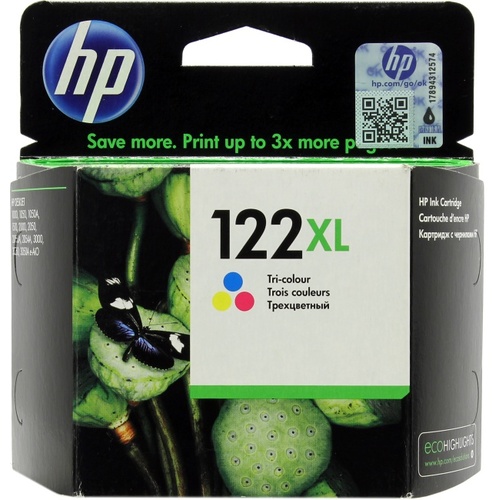 Картридж HP CH564HE №122XL оригинальный цветной для принтеров HP Deskjet 1000 | HP Deskjet 1050 | HP Deskjet 1050A | HP Deskjet 1510 | HP Deskjet 2000 | HP Deskjet 2050 | HP Deskjet 2050A | HP Deskjet 2054A | HP Deskjet 3000 | HP Deskjet 3050 | HP Deskjet
