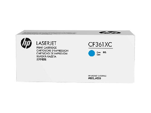 Картридж HP CF361XC оригинальный синий для принтеров HP Laserjet Enterprise M552 | HP Laserjet Enterprise M553