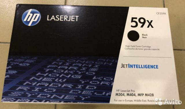 Картридж HP CF259X 59X оригинальный чёрный для принтеров HP Laserjet Pro M304 | HP Laserjet Pro M404 | HP Laserjet Pro MFP M428