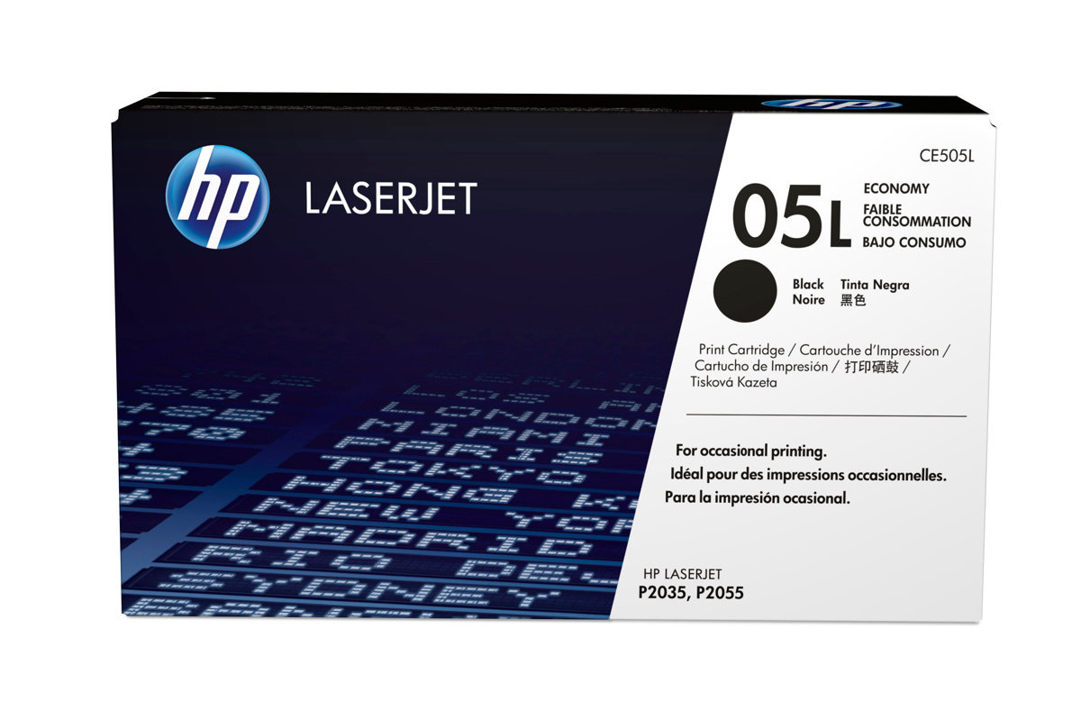 Картридж HP CE505L 05L оригинальный чёрный для принтеров HP LASERJET P2035 | HP LASERJET P2055