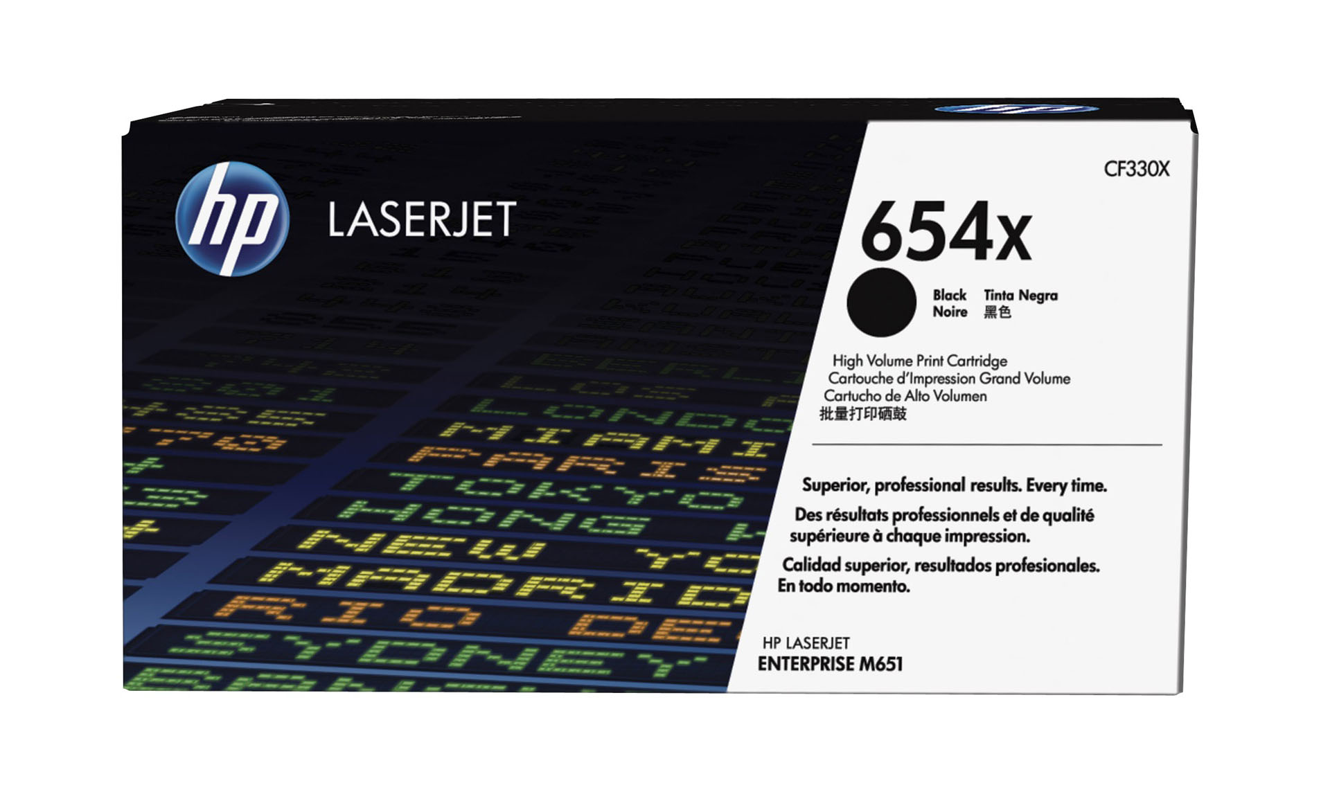 Картридж HP CF330X 654X оригинальный чёрный для принтеров HP Laserjet Enterprise M651
