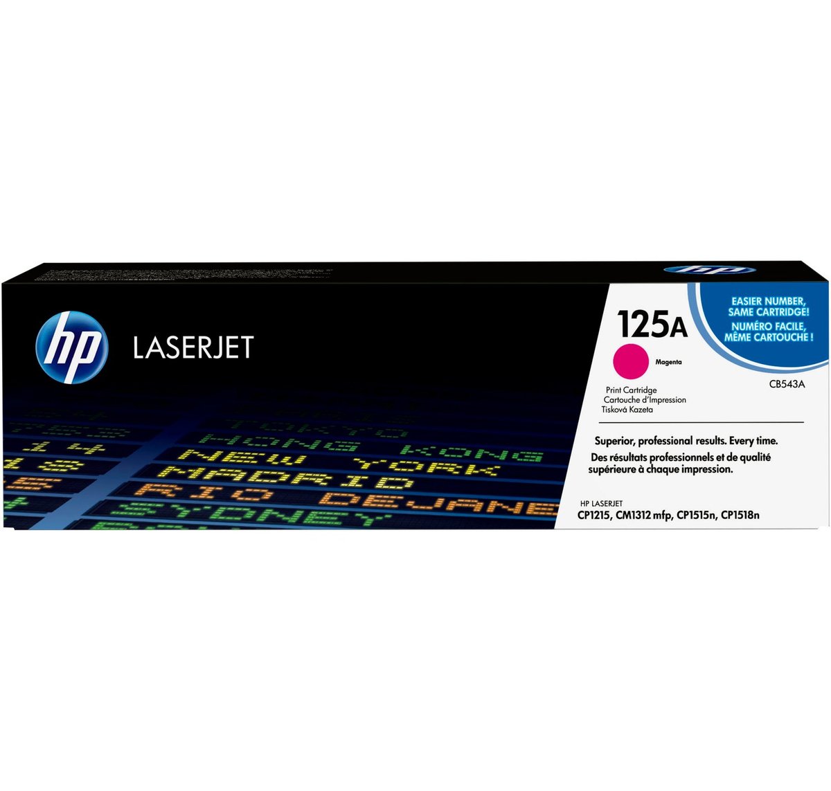 Картридж HP CB543A 125A оригинальный красный для принтеров HP LASERJET CP1215 | HP LASERJET CM1312 mfp | HP LASERJET CP1515n | HP LASERJET CP1518n