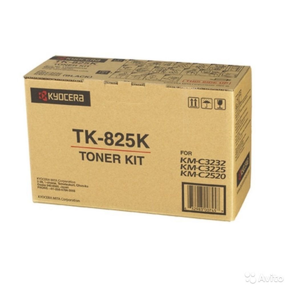 Картридж Kyocera 1T02FZ0EU0 TK-825K оригинальный чёрный для принтеров Kyocera KM-C2520 | Kyocera KM-C2525E | Kyocera KM-C3232 | Kyocera KM-C3232E | Kyocera KM-C4035E