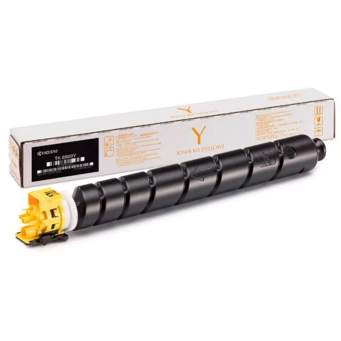 Картридж Kyocera 1T02RRANL0 TK-8800Y оригинальный желтый для принтеров Kyocera ECOSYS P8060cdn