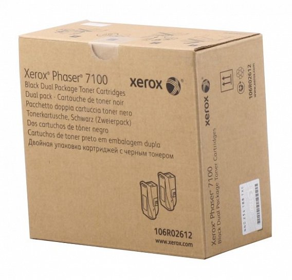 Картридж Xerox 106R02612 оригинальный чёрный для принтеров Xerox Phaser 7100