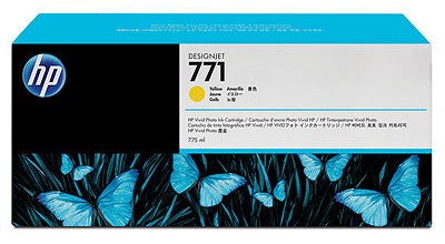 Картридж HP CE040A 771 оригинальный желтый для принтеров HP DesignJet Z6200