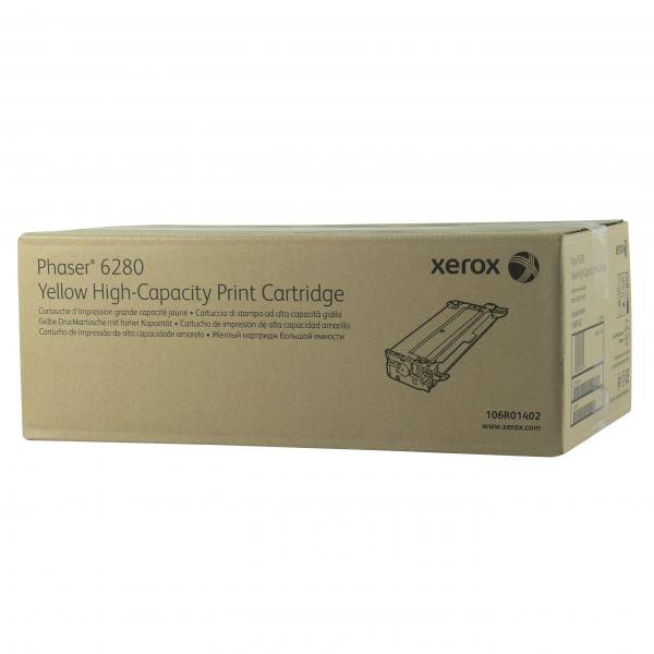 Картридж Xerox 106R01402 оригинальный желтый для принтеров Xerox Phaser 6280