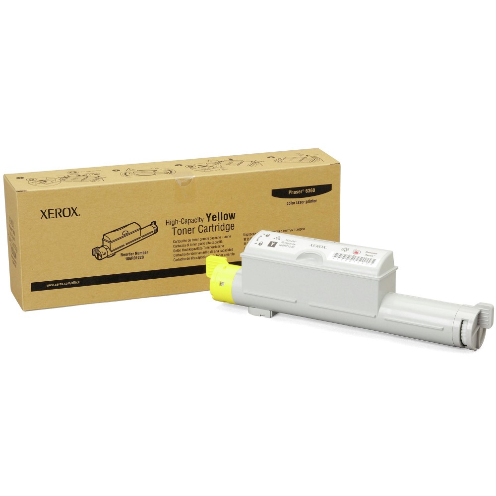 Картридж Xerox 106R01220 оригинальный желтый для принтеров Xerox Phaser 6360