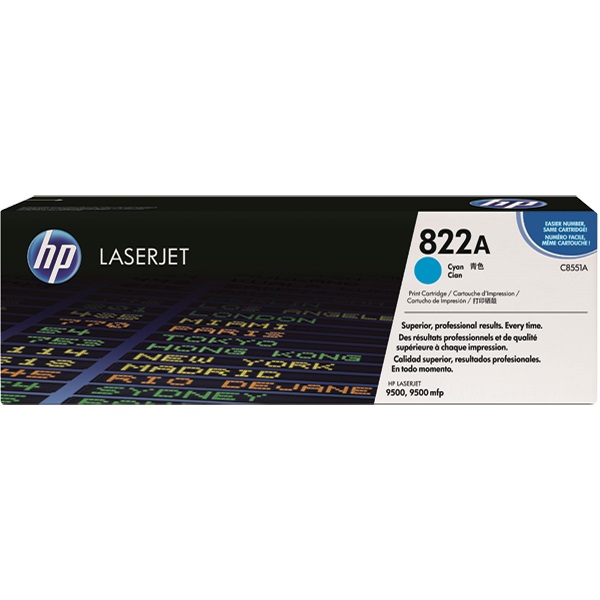 Картридж HP C8551A 822A оригинальный синий для принтеров HP LASERJET 9500 | HP LASERJET 9500 mfp