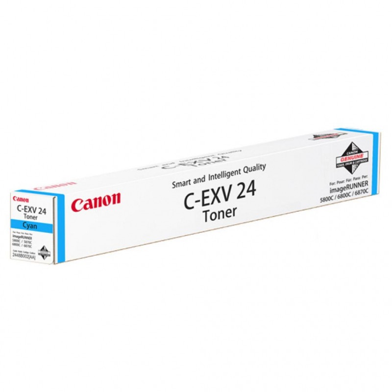 Картридж Canon 2448B002 C-EXV24C оригинальный синий для принтеров Canon imageRUNNER 5800C, imageRUNNER 5800CN, imageRUNNER 6800C, imageRUNNER 6880C, imageRUNNER 6880Ci
