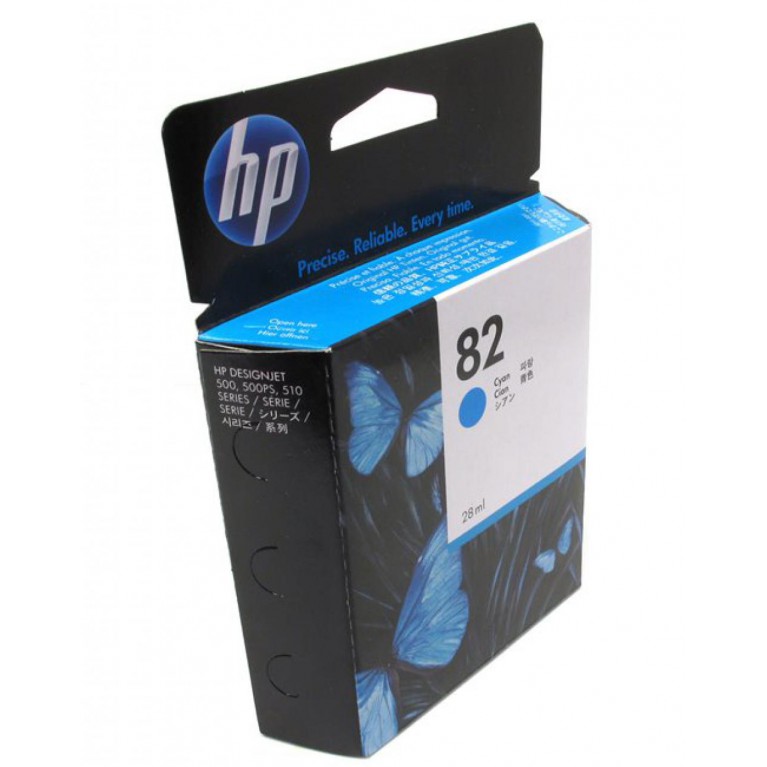 Картридж HP CH566A №82 оригинальный синий для принтеров HP DJ 500 500PS 510 28ml