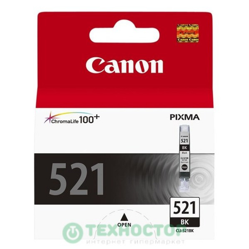 Картридж Canon 2933B004 CLI-521BK оригинальный чёрный