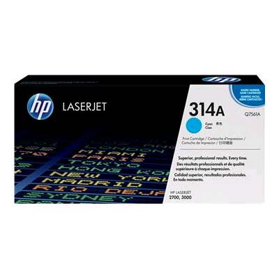 Картридж HP Q7561A 314A оригинальный синий для принтеров HP Laserjet 3000