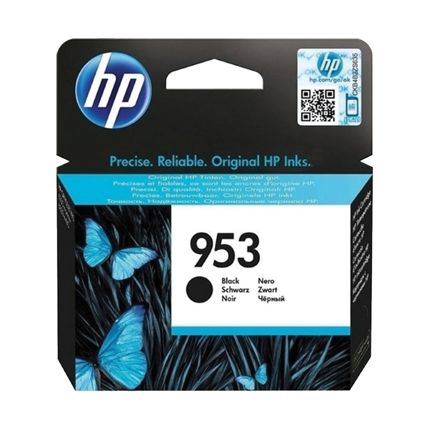 Картридж HP L0S58AE №953 оригинальный чёрный для принтеров HP OfficeJet Pro 7740 | HP OfficeJet Pro 8210 | HP OfficeJet Pro 8218 | HP OfficeJet Pro 8710 | HP OfficeJet Pro 8715 | HP OfficeJet Pro 8720 | HP OfficeJet Pro 8725 | HP OfficeJet Pro 8730