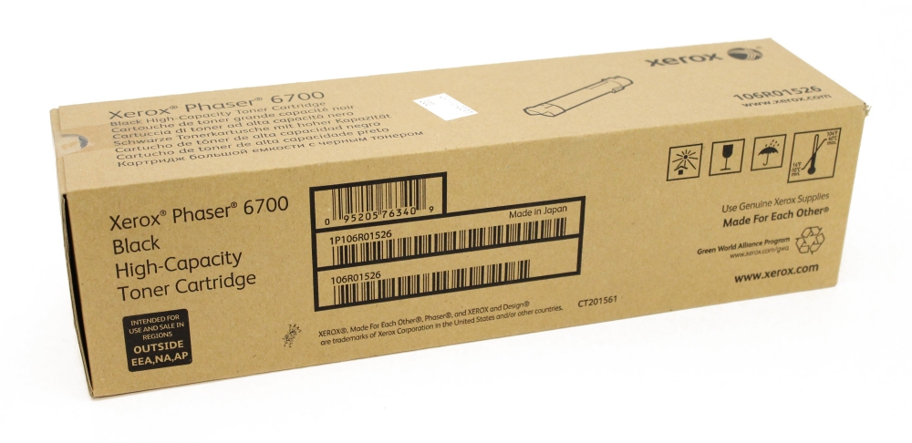 Картридж Xerox 106R01526 оригинальный чёрный для принтеров Xerox Phaser 6700