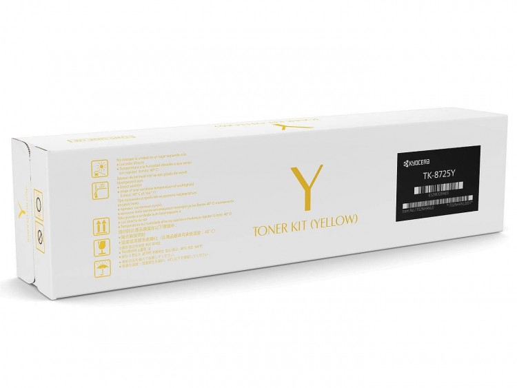 Картридж Kyocera 1T02NHANL0 TK-8725Y оригинальный желтый для принтеров Kyocera TASKalfa 7052ci | Kyocera TASKalfa 8052ci