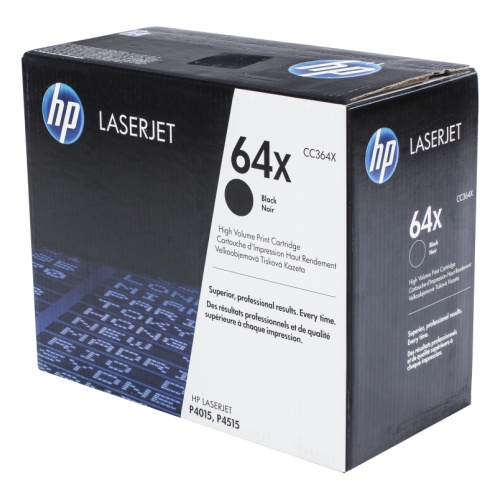 Картридж HP CC364X 64X оригинальный чёрный для принтеров HP LASERJET P4015 | HP LASERJET P4515