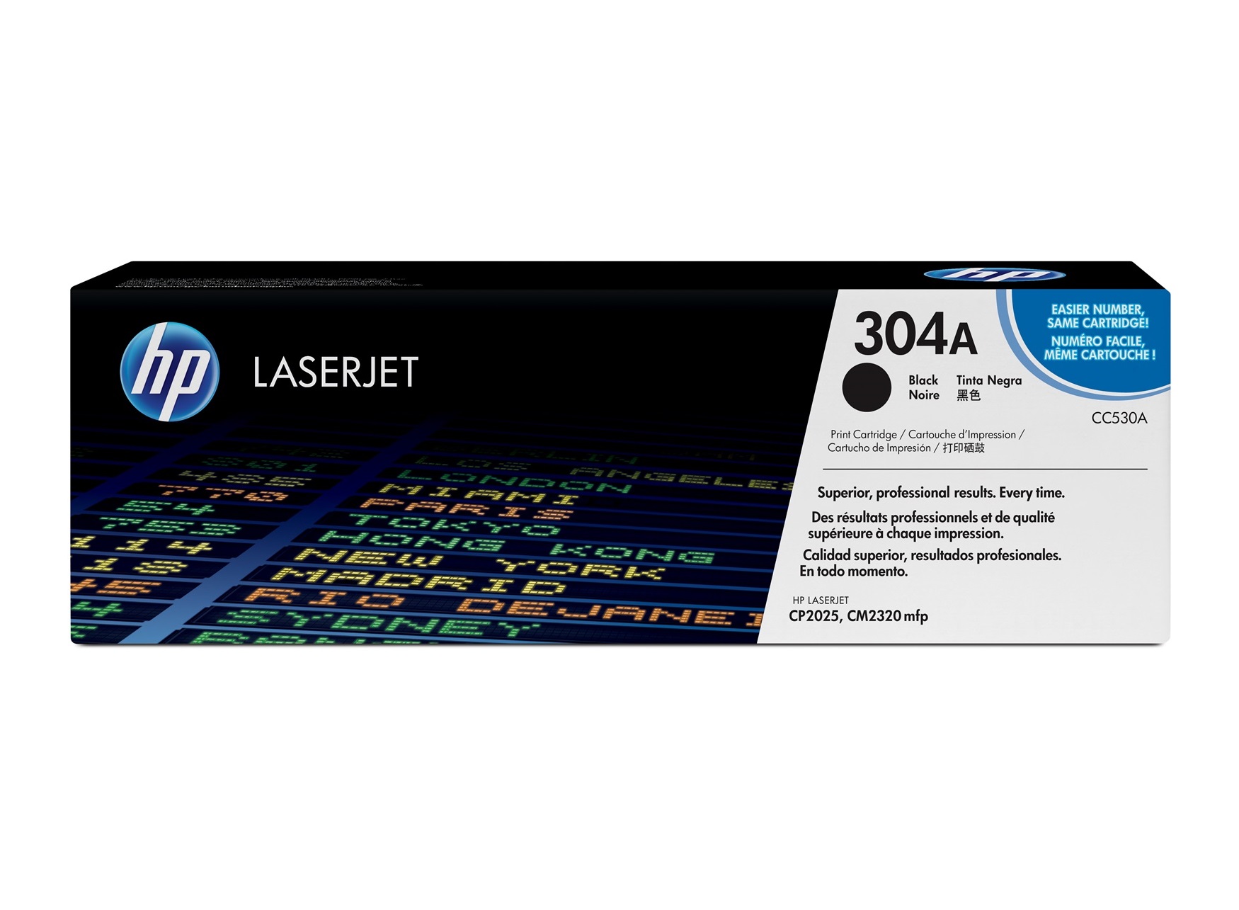 Картридж HP CC530A 304A оригинальный чёрный для принтеров HP LASERJET CP2025 | HP LASERJET CM2320 mfp
