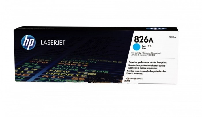 Картридж HP CF311A 826A оригинальный синий для принтеров HP Laserjet Enterprise M855