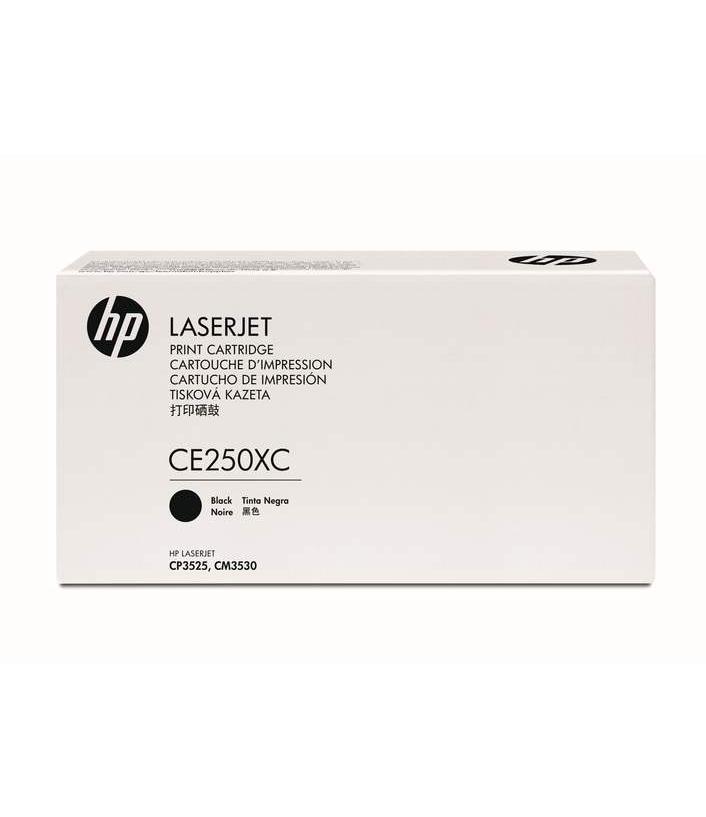 Картридж HP CE250XC (CE250YC) 504X оригинальный чёрный для принтеров HP LASERJET CP3525 | HP LASERJET CM 3530