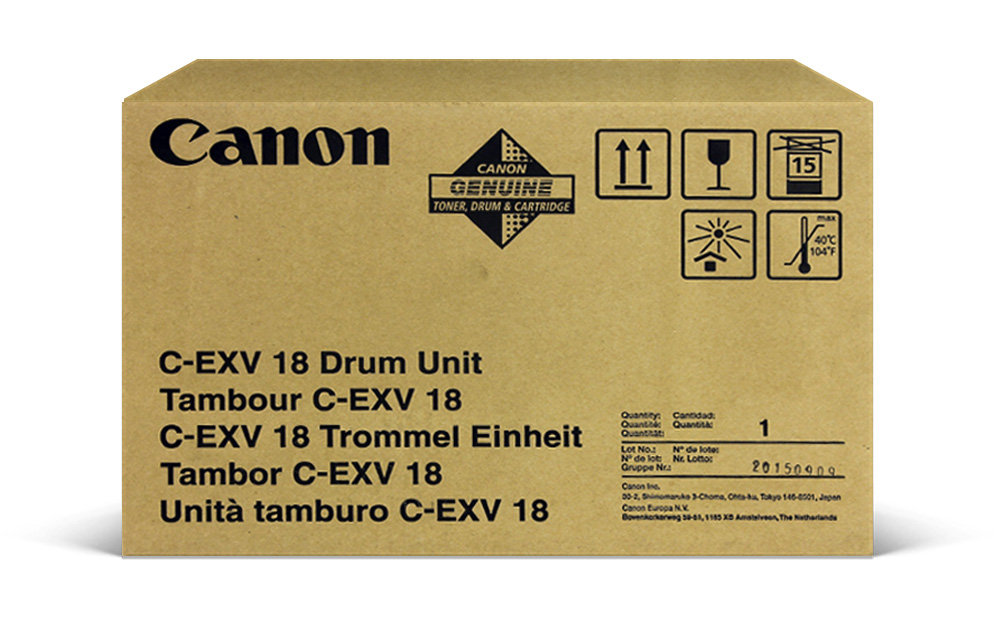 Фотобарабан Canon 0388B002 C-EXV18 Drum оригинальный чёрный для принтеров Canon iR 1018 | Canon iR 1020 | Canon iR 1022 | Canon iR 1024