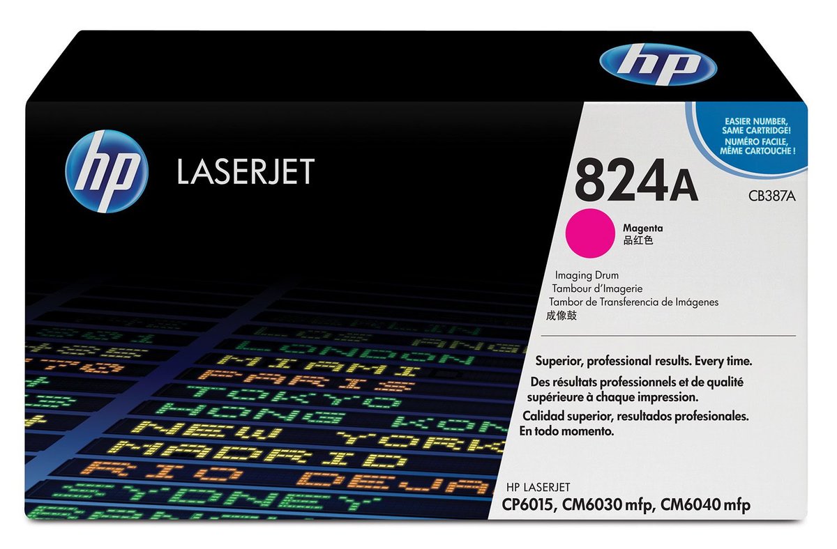 Картридж HP CB387A 824A оригинальный красный для принтеров HP LASERJET 6015 | HP LASERJET CM6030 mfp | HP LASERJET CM6040 mfp