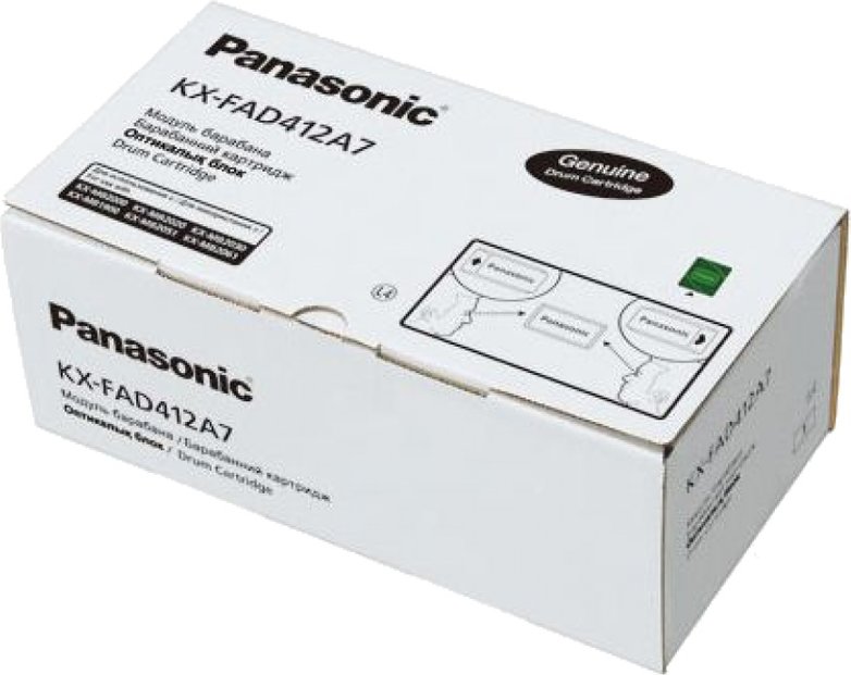 Фотобарабан Panasonic KX-FAD412A оригинальный чёрный для принтеров Panasonic KX-1900 | Panasonic 2010 | Panasonic 2030 | Panasonic 2051 | Panasonic 2061