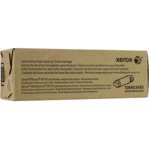 Картридж Xerox 106R03695 оригинальный желтый для принтеров Xerox Phaser 6510 | Xerox WorkCentre 6515