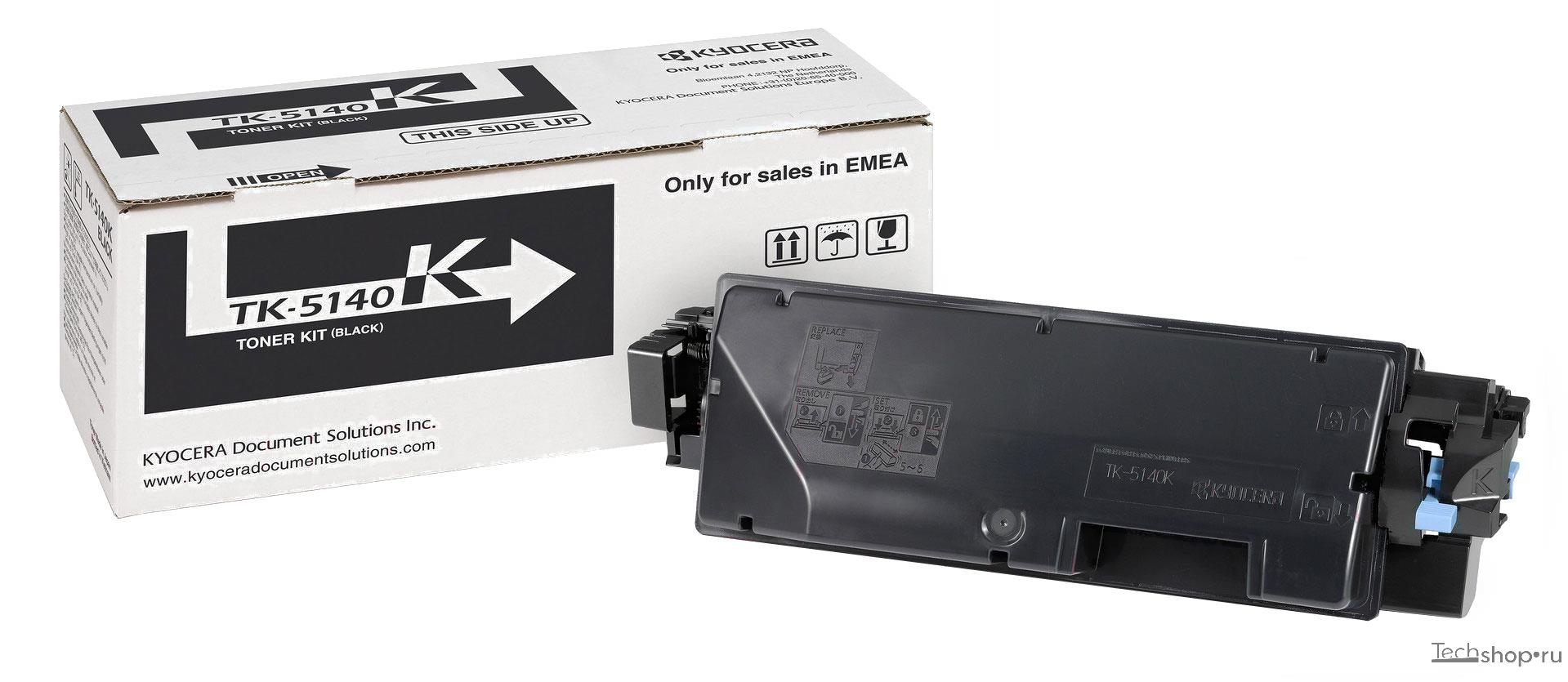 Картридж Kyocera 1T02NR0NL0 TK-5140K оригинальный чёрный для принтеров Kyocera ECOSYS M6030cdn | Kyocera ECOSYS P6130cdn | Kyocera ECOSYS M6530cdn