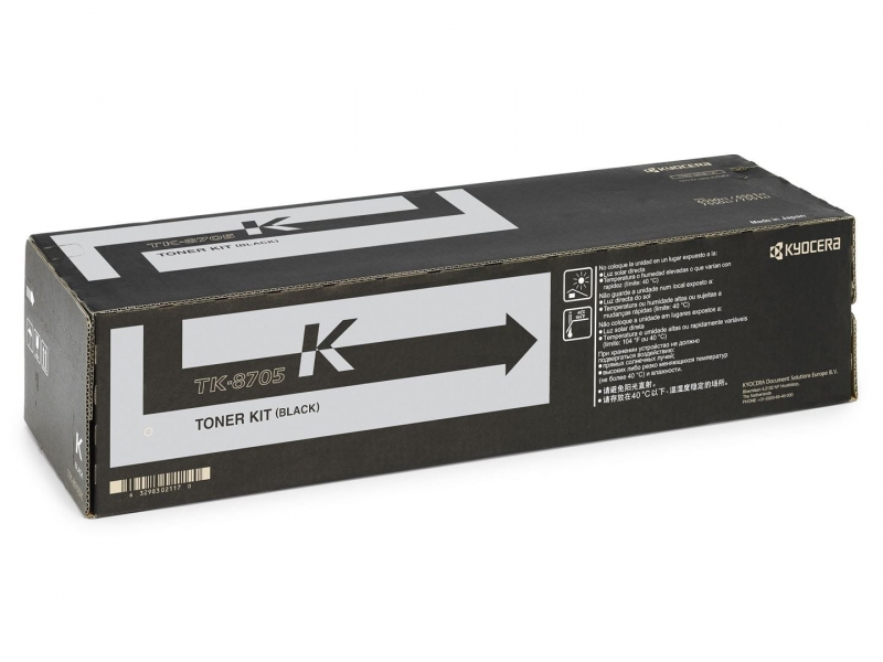 Картридж Kyocera 1T02K90NL0 TK-8705K оригинальный чёрный для принтеров Kyocera TASKalfa 6550ci | Kyocera TASKalfa 6551ci | Kyocera TASKalfa 7550ci | Kyocera TASKalfa 7551ci