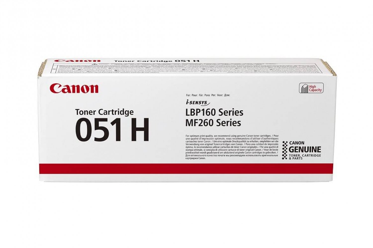 Картридж Canon 2169C002 051H оригинальный чёрный для принтеров Canon i-Sensys imageCLASS LBP160 Series | Canon i-Sensys imageCLASS MF260 Series