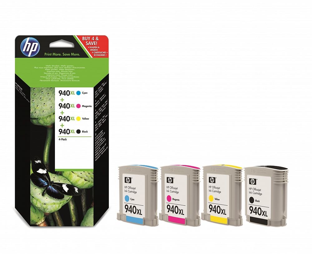 Комплект картриджей HP C2N93AE 940XL оригинальный цветной для принтеров HP OfficeJet 8000 | HP OfficeJet 8500