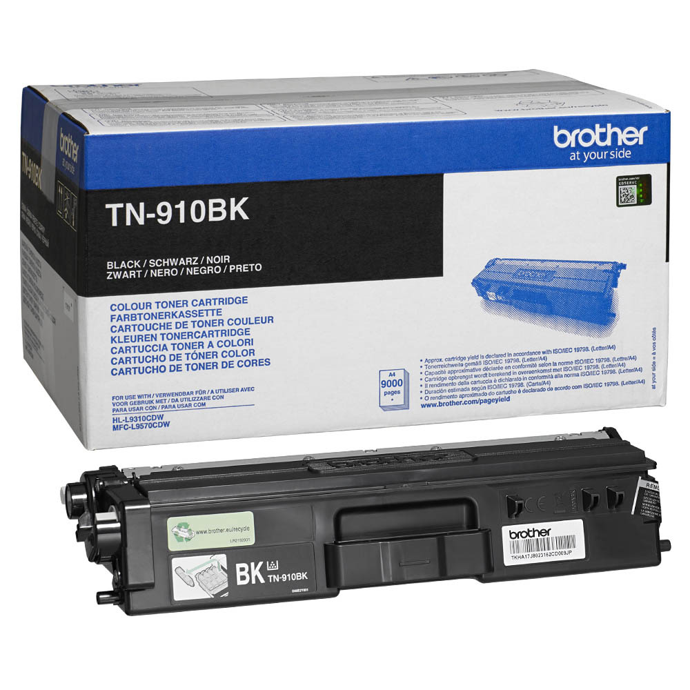Картридж Brother TN-910BK оригинальный чёрный для принтеров Brother HL-L9310CDW | Brother MFC-L9570CDW