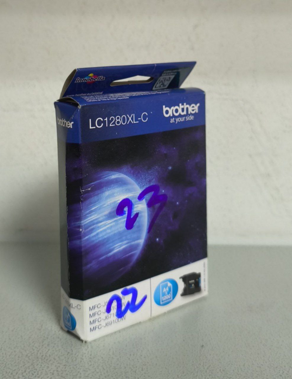 Уцен. Brother LC1280XL-C оригинальный