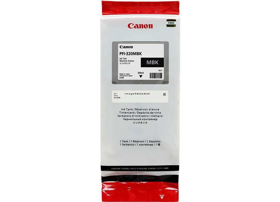 Картридж Canon 2889C001 PFI-320MBK оригинальный чёрный для принтеров Canon imagePROGRAF TM-205 | Canon imagePROGRAF TM-200 | Canon imagePROGRAF TM-300 | Canon imagePROGRAF TM-305