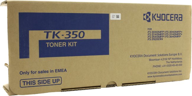 Картридж Kyocera 1T02LX0NLC TK-350 оригинальный чёрный для принтеров Kyocera FS-3040MFP | Kyocera FS-3140MFP | Kyocera FS-3540MFP | Kyocera FS-3640MFP | Kyocera FS-3920DN