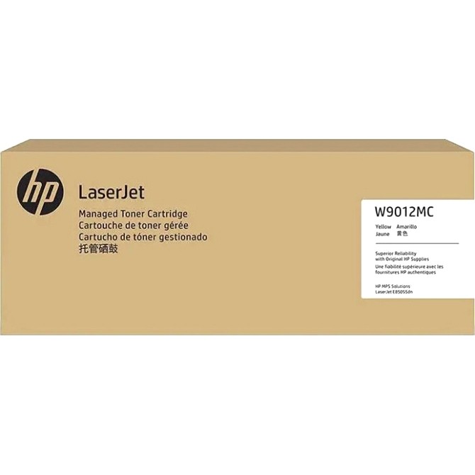 Картридж HP W9012MC оригинальный жёлтый для принтеров HP Color LaserJet E85055dn