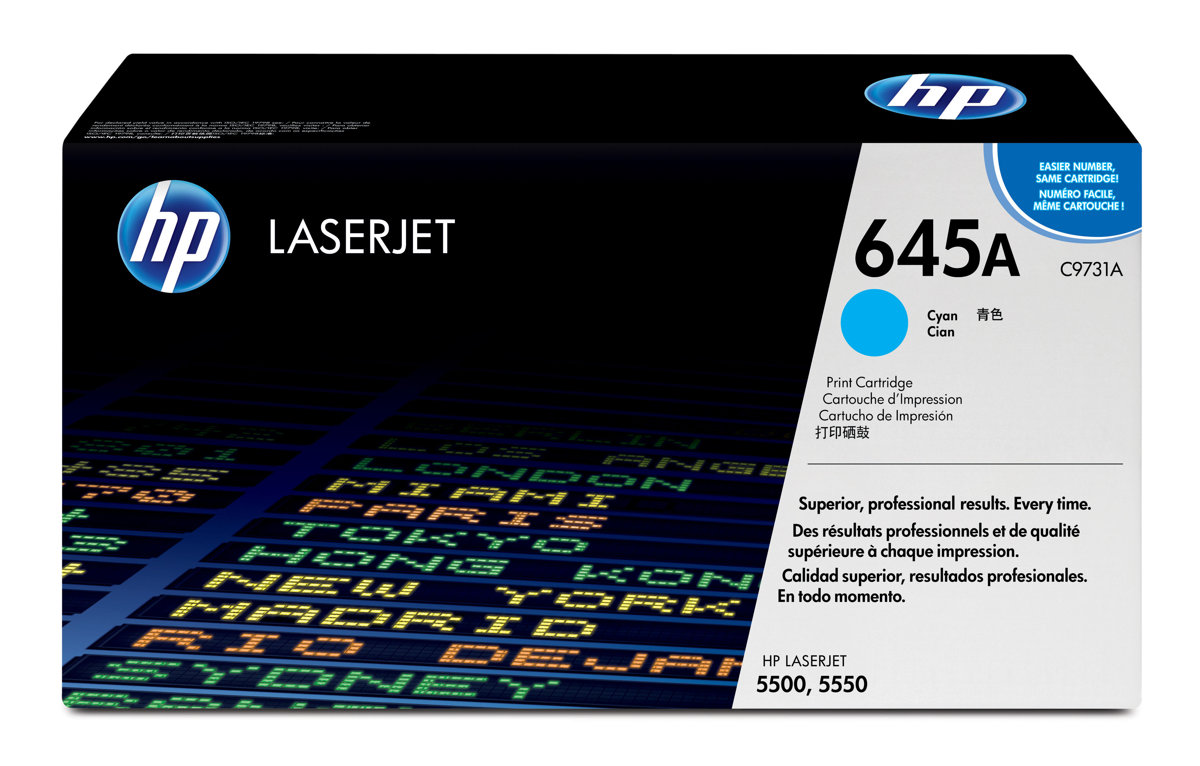 Картридж HP C9731A 645A оригинальный синий для принтеров HP LASERJET 5500 | HP LASERJET 5550