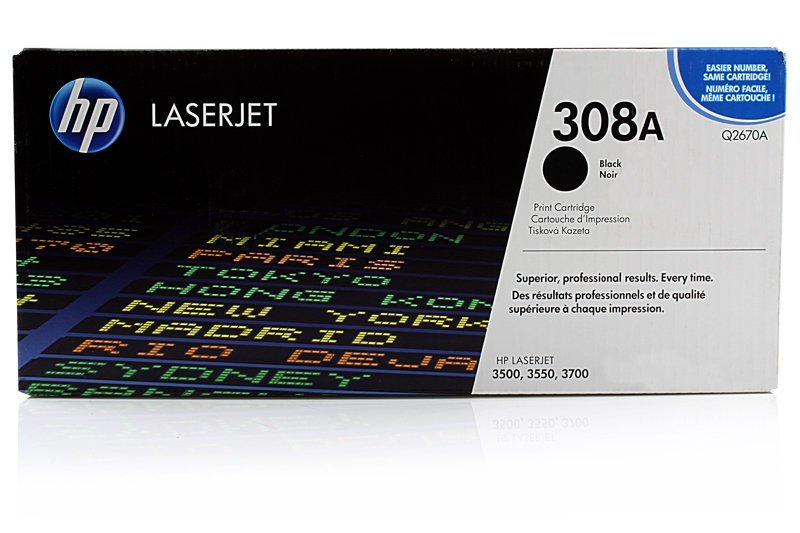 Картридж HP Q2670A 308A оригинальный чёрный для принтеров HP Laserjet 3500 | HP Laserjet 3550 | HP Laserjet 3700