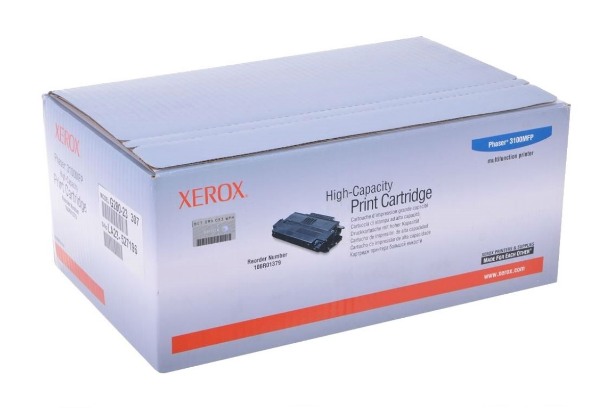 Картридж Xerox 106R01379 оригинальный чёрный для принтеров Xerox Phaser 3100MFP