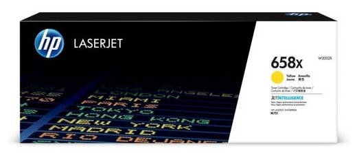 Картридж HP W2002X 658X оригинальный жёлтый для принтеров HP Laserjet Enterprise M751