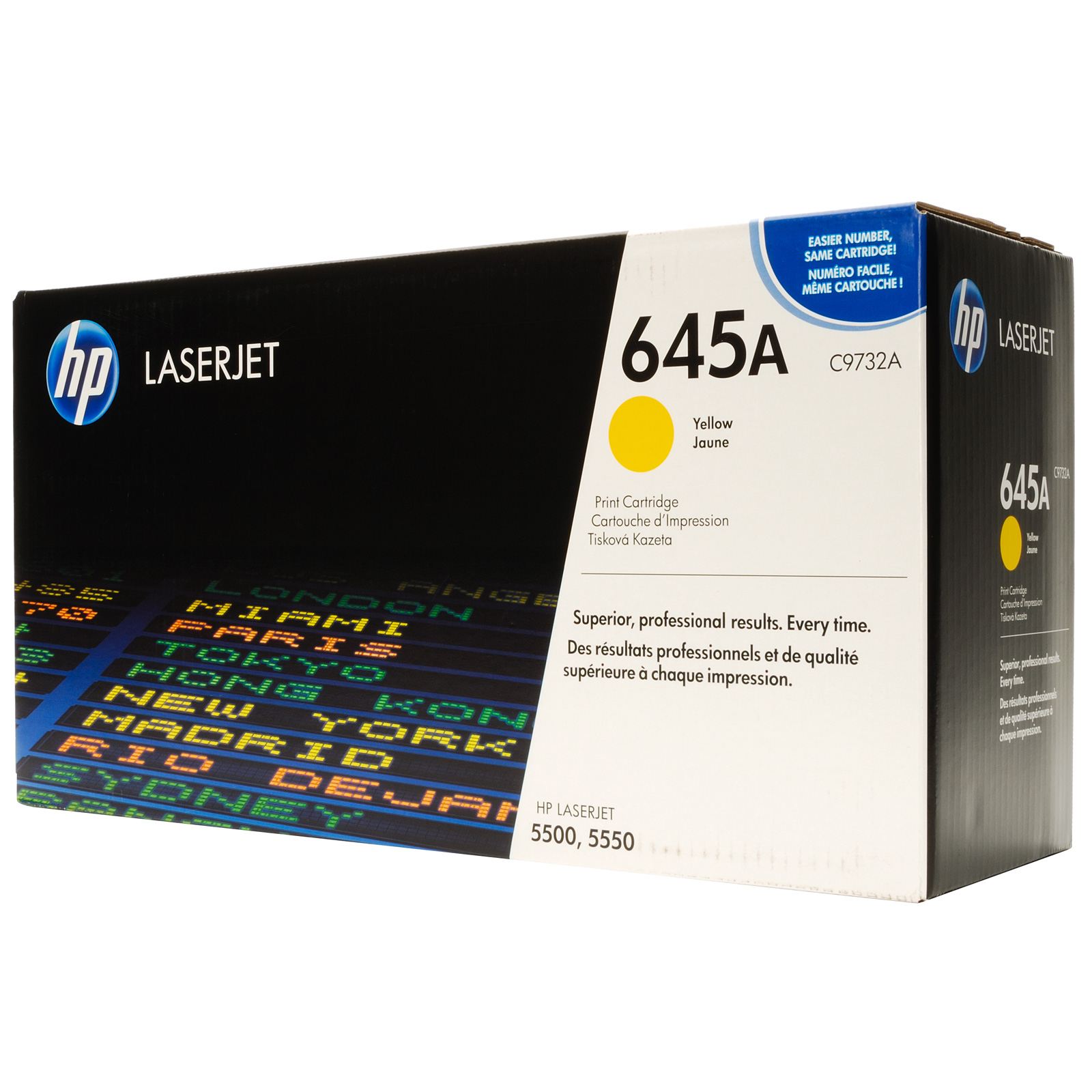 Картридж HP C9732A 645A оригинальный желтый для принтеров HP LASERJET 5500 | HP LASERJET 5550