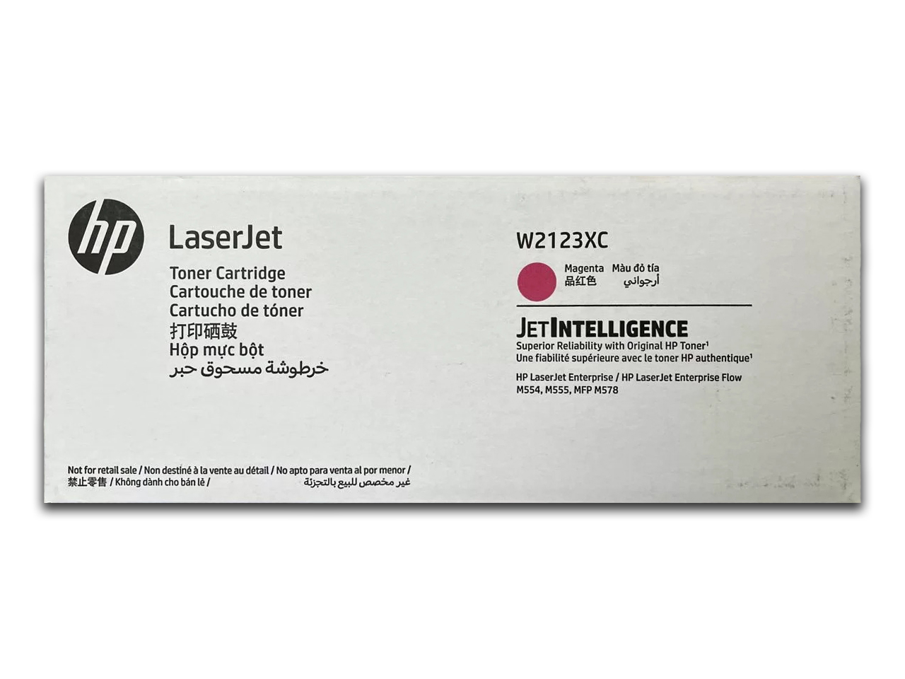 Картридж HP W2123XC оригинальный красный для принтеров HP Color LaserJet Enterprise M555dn