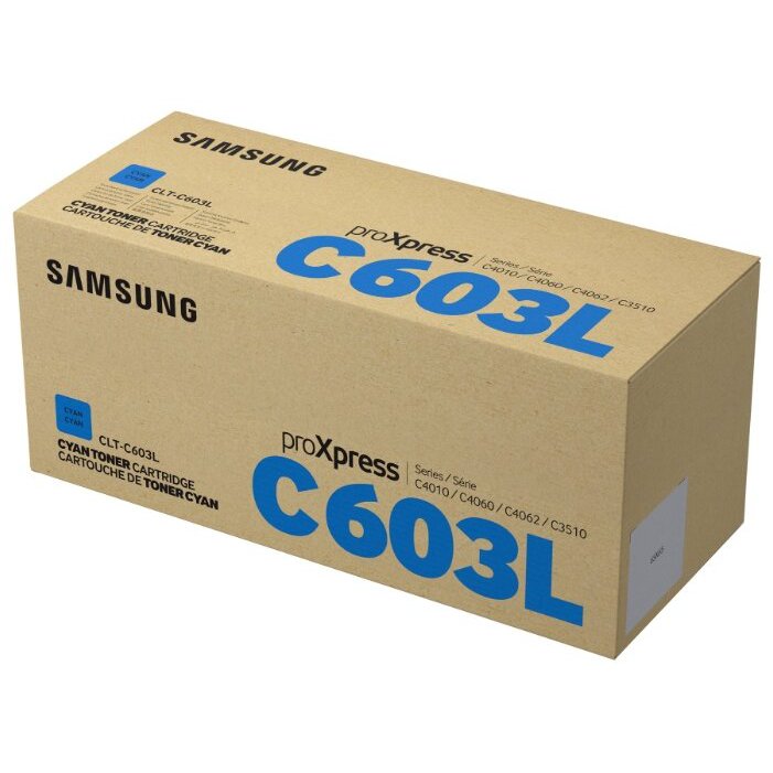Картридж Samsung CLT-C603L оригинальный голубой для принтеров Samsung ProXpress C4010 | Samsung C4060 | Samsung C4062 | Samsung C3510