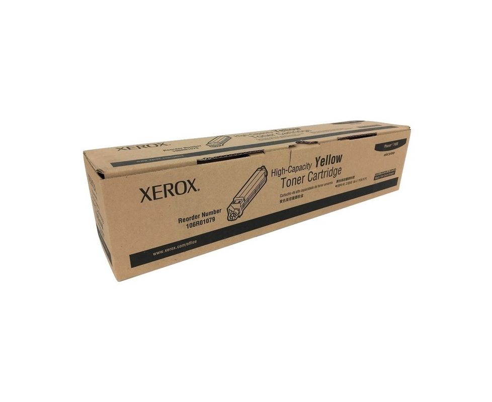Картридж Xerox 106R01079 оригинальный желтый для принтеров Xerox Phaser 7400