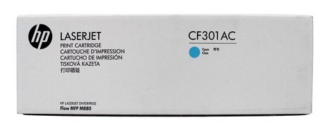 Картридж HP CF301AC оригинальный синий для принтеров HP Laserjet Enterprise flow MFP M880