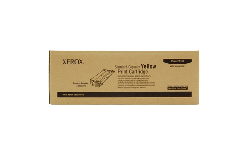 Картридж Xerox 113R00721 оригинальный желтый для принтеров Xerox Phaser 6180
