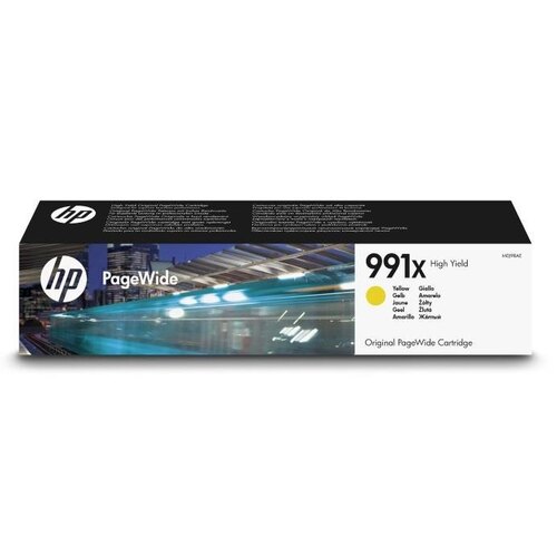Картридж HP M0J98AE 991X оригинальный жёлтый для принтеров HP PageWide Pro 772dn | HP PageWide Pro 777z | HP PageWide Pro 750dw